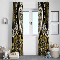 Aotearoa Taranaki Window Curtain Maori Tribal Pattern