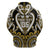 Custom Aotearoa Taranaki Zip Hoodie Maori Tribal Pattern
