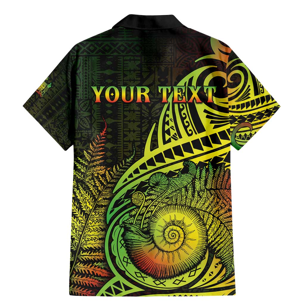 Personalised Fiji Lovoni Day Family Matching Mermaid Dress and Hawaiian Shirt 154th Years