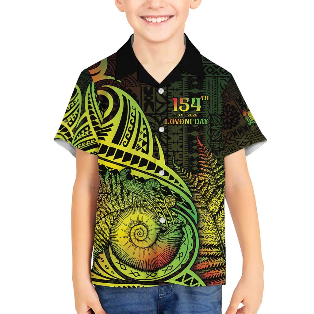 Personalised Fiji Lovoni Day Family Matching Tank Maxi Dress and Hawaiian Shirt 154th Years