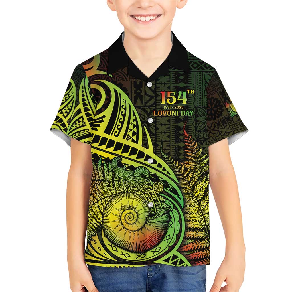 Personalised Fiji Lovoni Day Hawaiian Shirt 154th Years