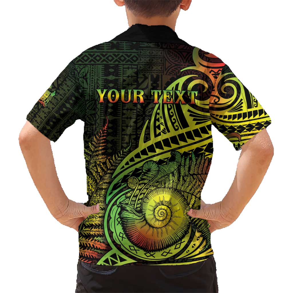 Personalised Fiji Lovoni Day Kid Hawaiian Shirt 154th Years