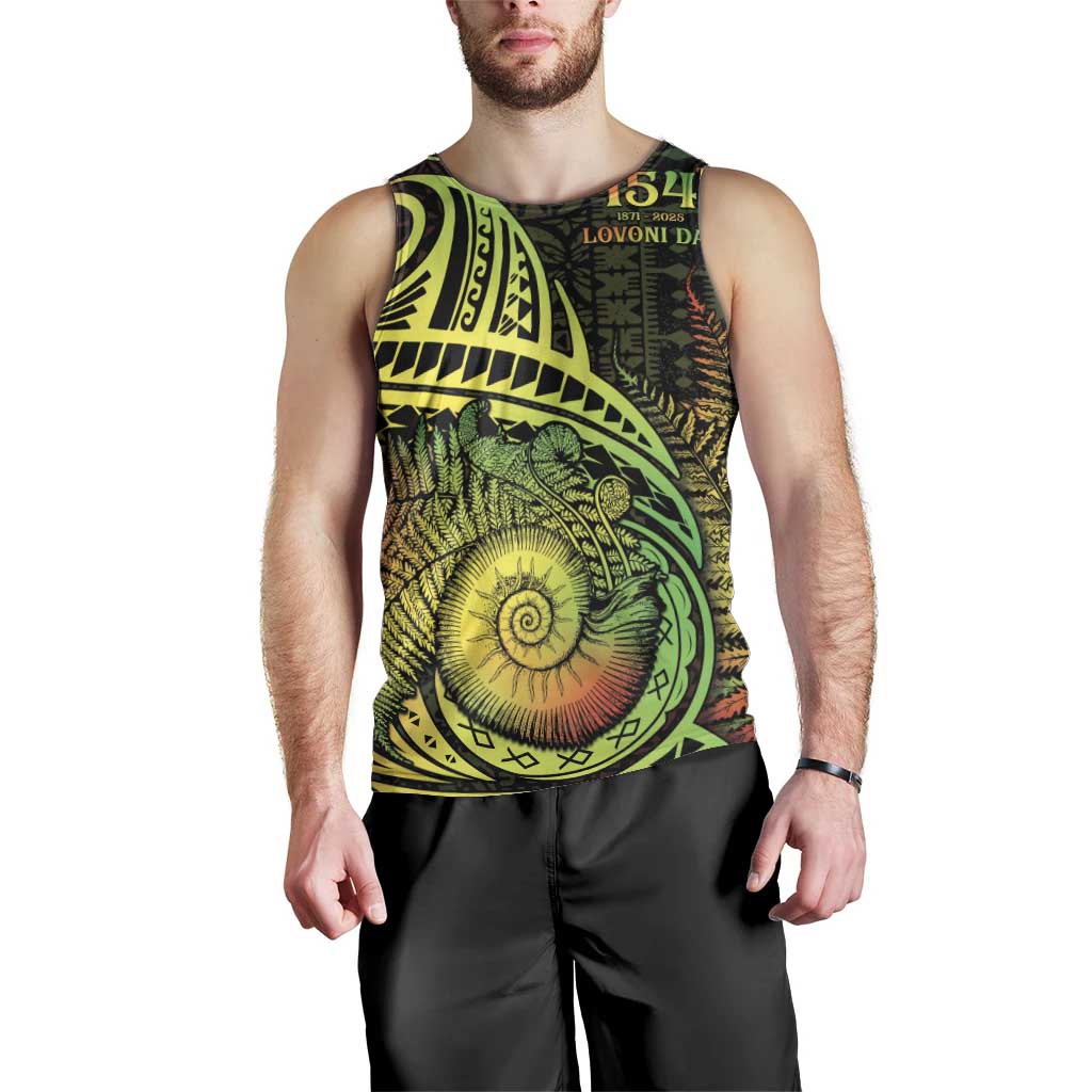 Personalised Fiji Lovoni Day Men Tank Top 154th Years