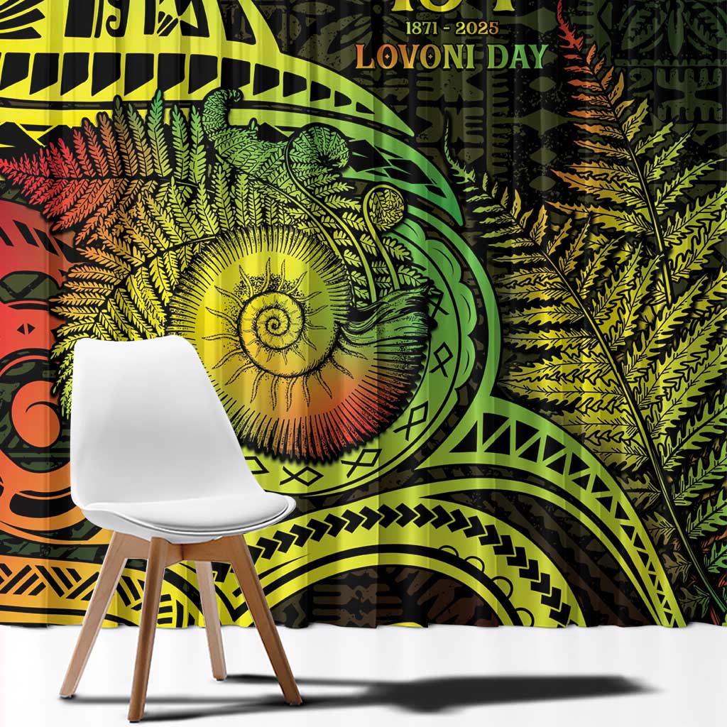 Fiji Lovoni Day Window Curtain 154th Years