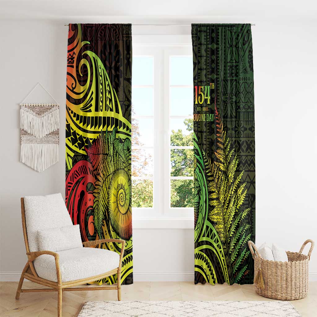 Fiji Lovoni Day Window Curtain 154th Years