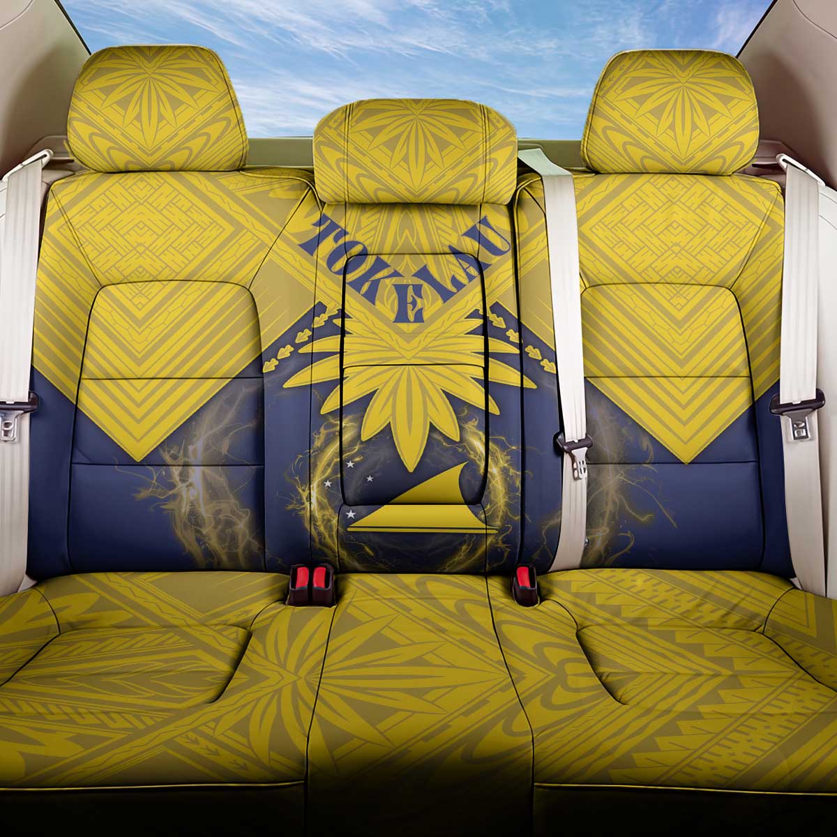 Tokelau Tokehega Day Back Car Seat Cover National Badge Special Style - Polynesian Pride