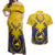 Tokelau Tokehega Day Couples Matching Off Shoulder Maxi Dress and Hawaiian Shirt National Badge Special Style - Polynesian Pride