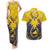 Tokelau Tokehega Day Couples Matching Tank Maxi Dress and Hawaiian Shirt National Badge Special Style - Polynesian Pride