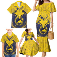 Tokelau Tokehega Day Family Matching Mermaid Dress and Hawaiian Shirt National Badge Special Style - Polynesian Pride