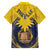 Tokelau Tokehega Day Family Matching Off The Shoulder Long Sleeve Dress and Hawaiian Shirt National Badge Special Style - Polynesian Pride