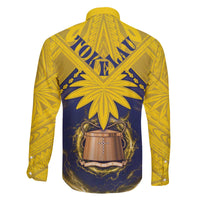 Tokelau Tokehega Day Family Matching Off The Shoulder Long Sleeve Dress and Hawaiian Shirt National Badge Special Style - Polynesian Pride