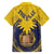 Tokelau Tokehega Day Family Matching Off Shoulder Maxi Dress and Hawaiian Shirt National Badge Special Style - Polynesian Pride