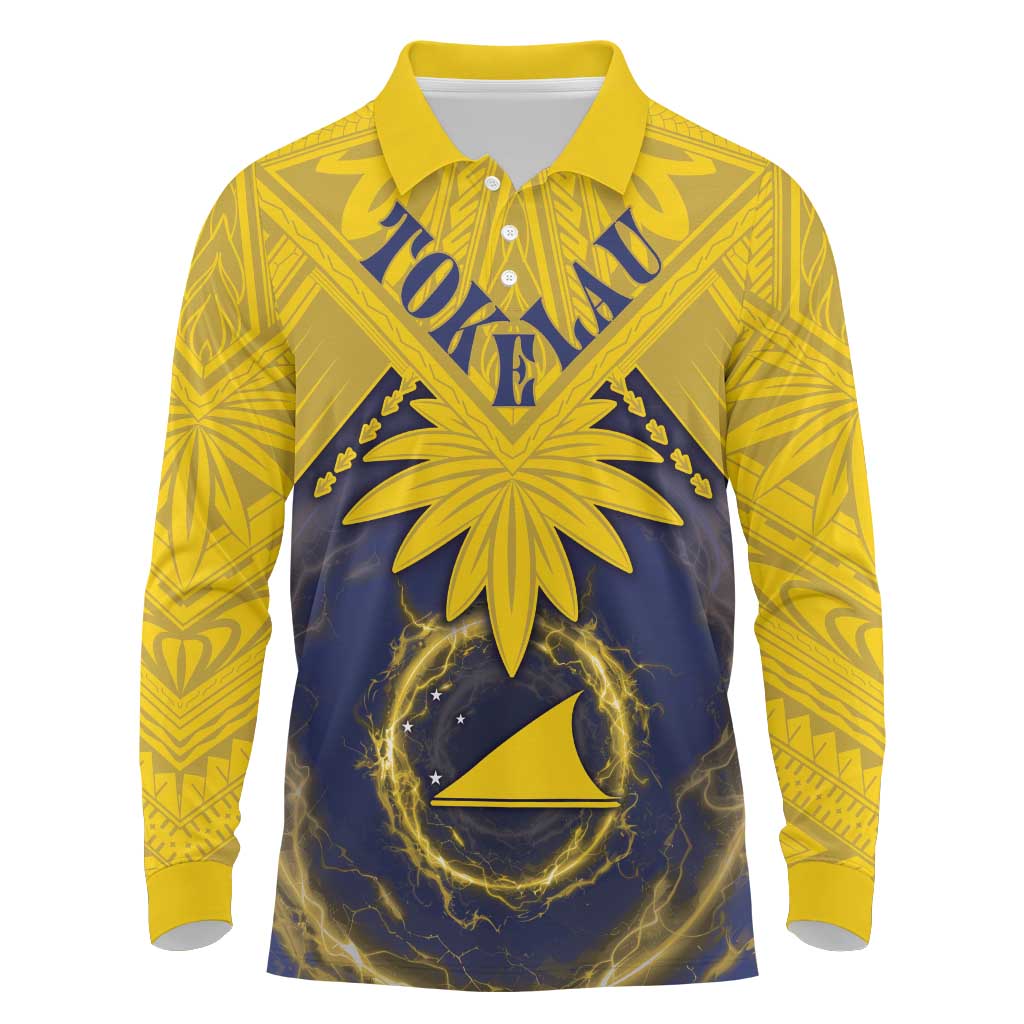 Tokelau Tokehega Day Long Sleeve Polo Shirt National Badge Special Style - Polynesian Pride