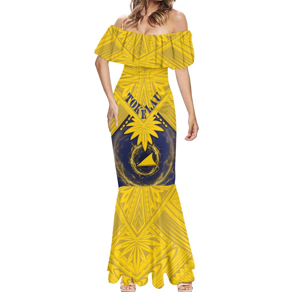 Tokelau Tokehega Day Mermaid Dress National Badge Special Style - Polynesian Pride