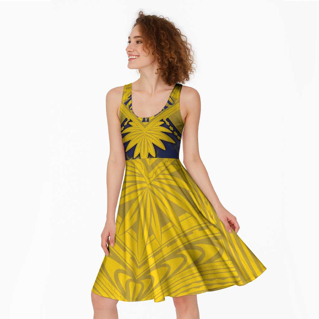 Tokelau Tokehega Day Midi Dress National Badge Special Style - Polynesian Pride