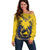 Tokelau Tokehega Day Off Shoulder Sweater National Badge Special Style - Polynesian Pride