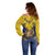 Tokelau Tokehega Day Off Shoulder Sweater National Badge Special Style - Polynesian Pride