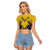 Tokelau Tokehega Day Raglan Cropped T Shirt National Badge Special Style - Polynesian Pride