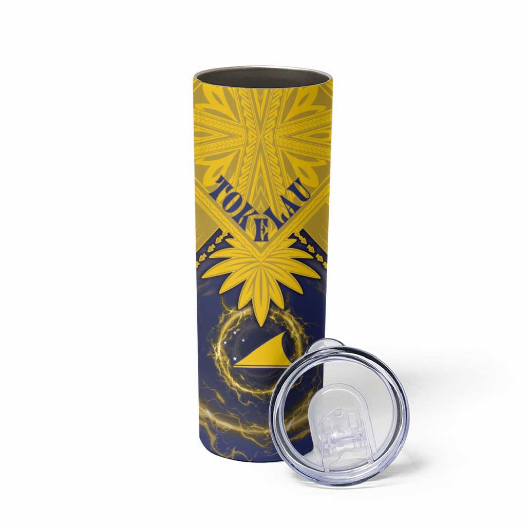 Tokelau Tokehega Day Skinny Tumbler National Badge Special Style - Polynesian Pride