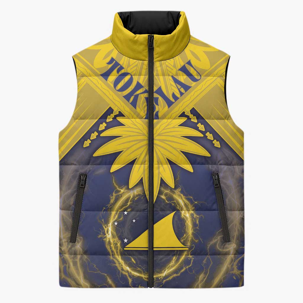 Tokelau Tokehega Day Sleeveless Puffer Jacket National Badge Special Style - Polynesian Pride