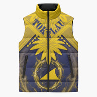 Tokelau Tokehega Day Sleeveless Puffer Jacket National Badge Special Style - Polynesian Pride