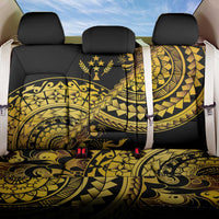 Kosrae Liberation Day Back Car Seat Cover Polynesian Floral Tattoo - Polynesian Pride