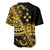 Kosrae Liberation Day Baseball Jersey Polynesian Floral Tattoo - Polynesian Pride
