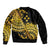 Kosrae Liberation Day Bomber Jacket Polynesian Floral Tattoo - Polynesian Pride