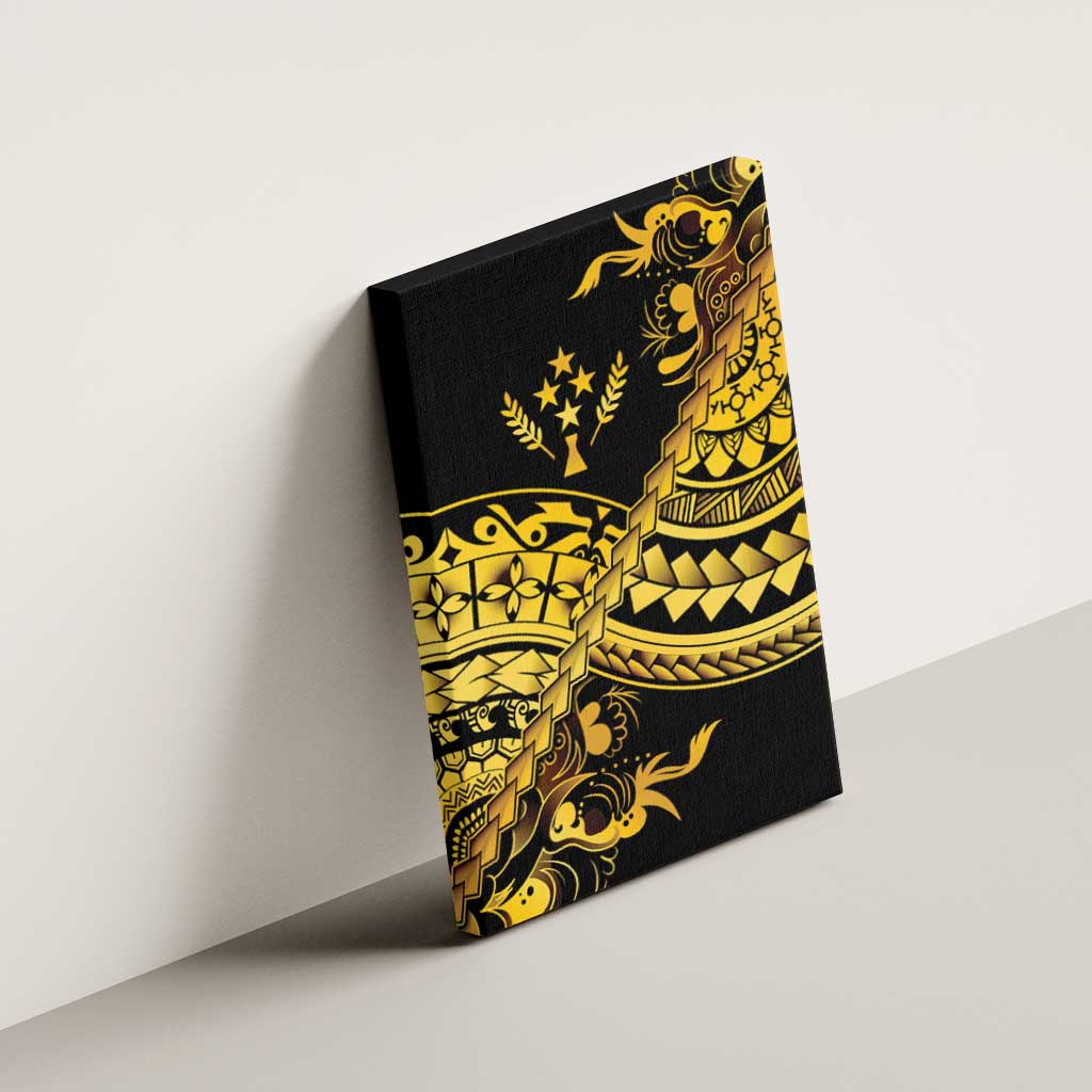 Kosrae Liberation Day Canvas Wall Art Polynesian Floral Tattoo - Polynesian Pride