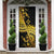 Kosrae Liberation Day Door Cover Polynesian Floral Tattoo - Polynesian Pride