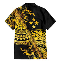 Kosrae Liberation Day Family Matching Mermaid Dress and Hawaiian Shirt Polynesian Floral Tattoo - Polynesian Pride