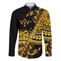 Kosrae Liberation Day Family Matching Off Shoulder Maxi Dress and Hawaiian Shirt Polynesian Floral Tattoo - Polynesian Pride