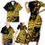 Kosrae Liberation Day Family Matching Short Sleeve Bodycon Dress and Hawaiian Shirt Polynesian Floral Tattoo - Polynesian Pride