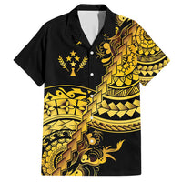 Kosrae Liberation Day Hawaiian Shirt Polynesian Floral Tattoo - Polynesian Pride