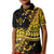 Kosrae Liberation Day Kid Polo Shirt Polynesian Floral Tattoo - Polynesian Pride