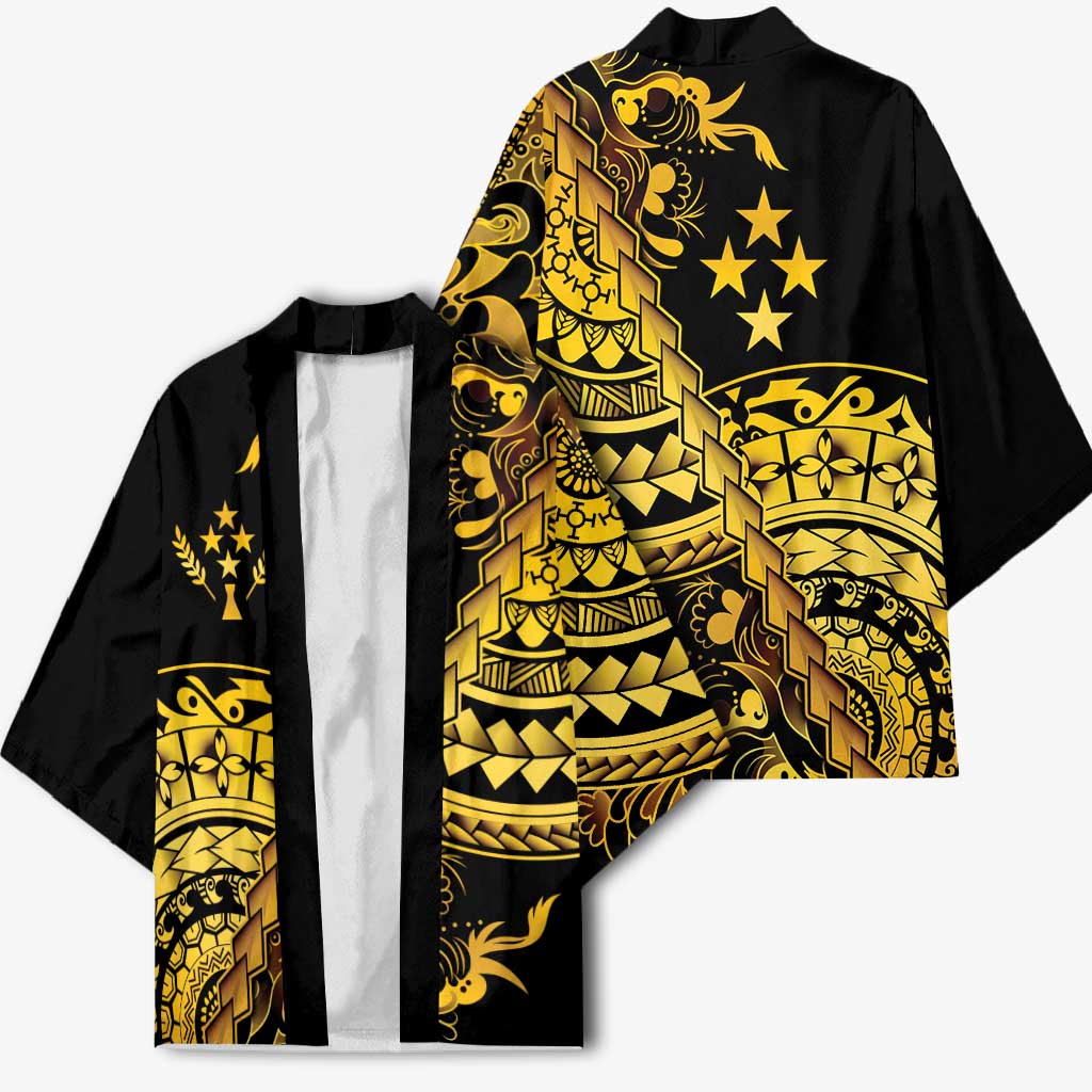 Kosrae Liberation Day Kimono Polynesian Floral Tattoo - Polynesian Pride