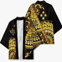 Kosrae Liberation Day Kimono Polynesian Floral Tattoo - Polynesian Pride