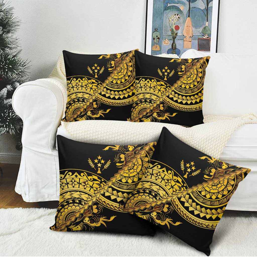 Kosrae Liberation Day Pillow Cover Polynesian Floral Tattoo - Polynesian Pride