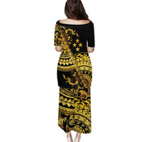 Kosrae Liberation Day Puletasi Polynesian Floral Tattoo - Polynesian Pride