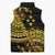 Kosrae Liberation Day Sleeveless Puffer Jacket Polynesian Floral Tattoo - Polynesian Pride