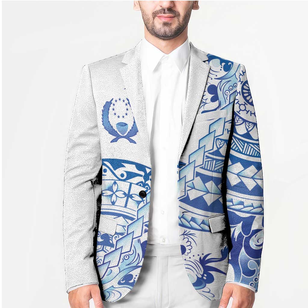 Pohnpei Liberation Day Blazer Polynesian Floral Tattoo - Polynesian Pride