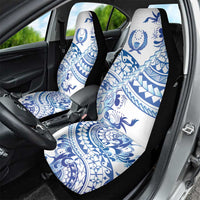Pohnpei Liberation Day Car Seat Cover Polynesian Floral Tattoo - Polynesian Pride