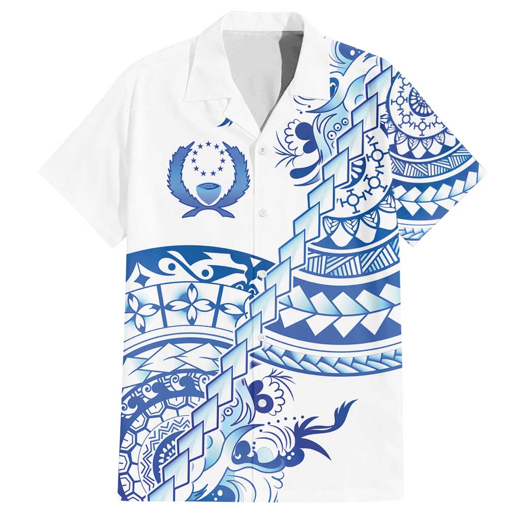 Pohnpei Liberation Day Family Matching Summer Maxi Dress and Hawaiian Shirt Polynesian Floral Tattoo - Polynesian Pride