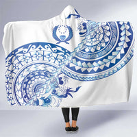 Pohnpei Liberation Day Hooded Blanket Polynesian Floral Tattoo - Polynesian Pride