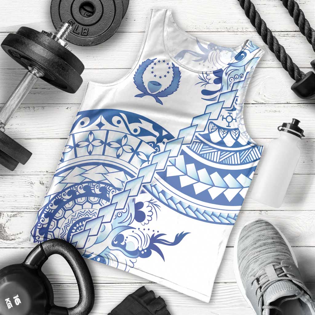 Pohnpei Liberation Day Men Tank Top Polynesian Floral Tattoo - Polynesian Pride