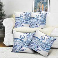 Pohnpei Liberation Day Pillow Cover Polynesian Floral Tattoo - Polynesian Pride