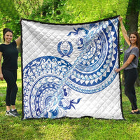 Pohnpei Liberation Day Quilt Polynesian Floral Tattoo - Polynesian Pride