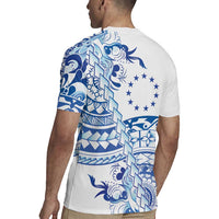 Pohnpei Liberation Day Rugby Jersey Polynesian Floral Tattoo - Polynesian Pride