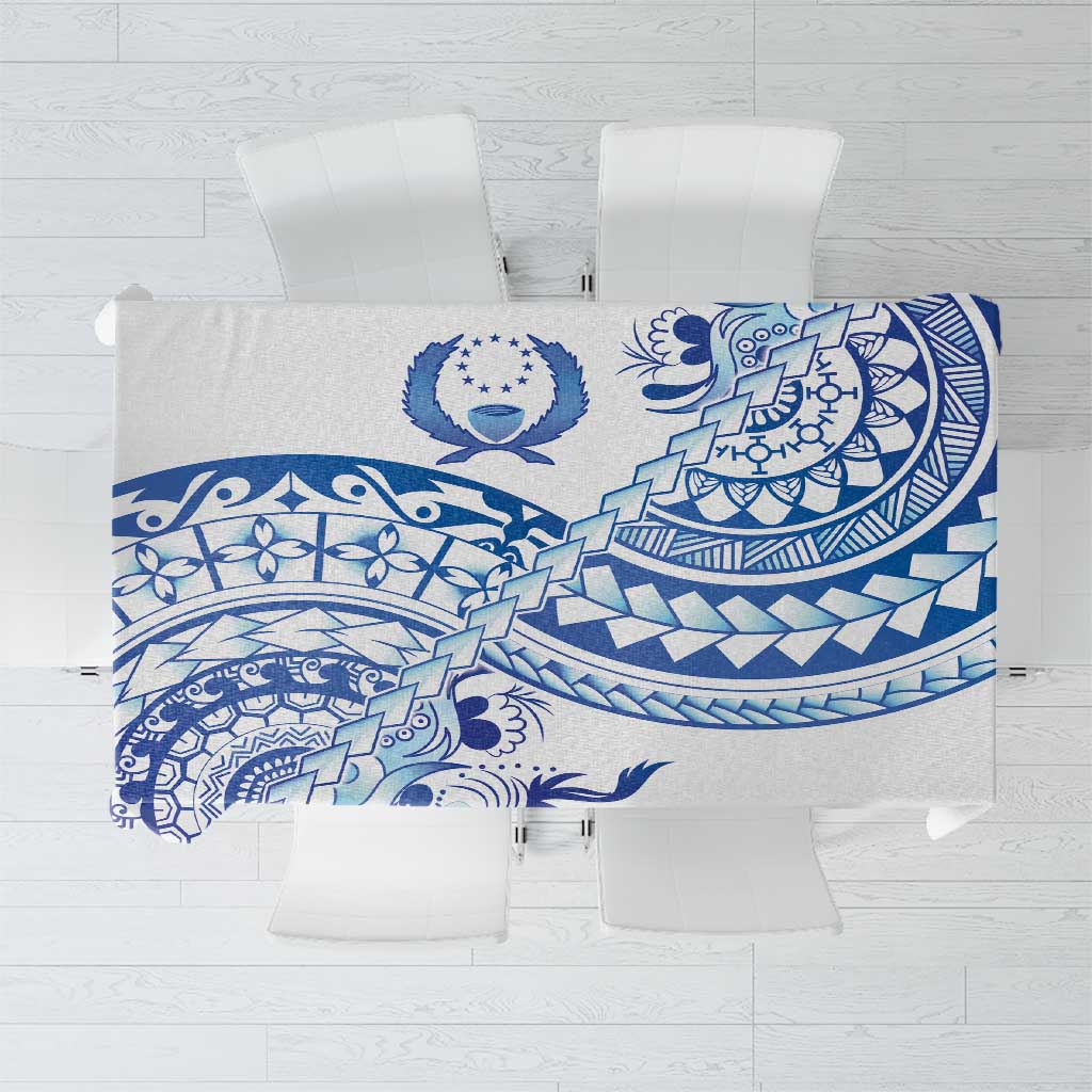 Pohnpei Liberation Day Tablecloth Polynesian Floral Tattoo - Polynesian Pride