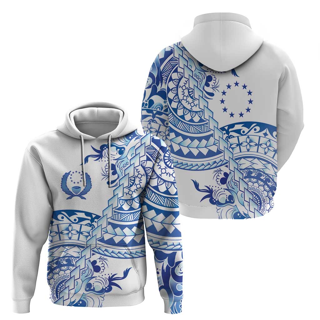 Pohnpei Liberation Day Zip Hoodie Polynesian Floral Tattoo - Polynesian Pride